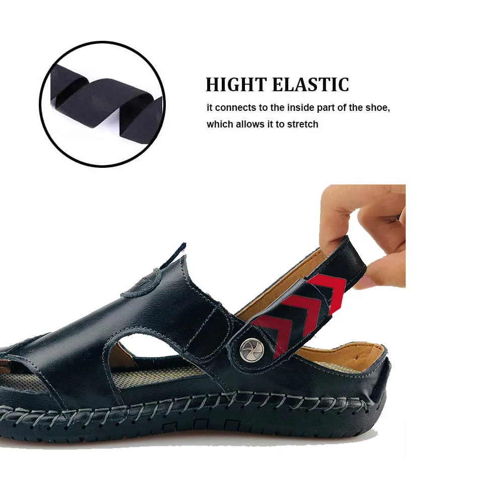 13 Strap Casual Smart-powered Price-match guarantee Leather Sandals Closed Mens Adjustable UPIShi Athletic Fisherman