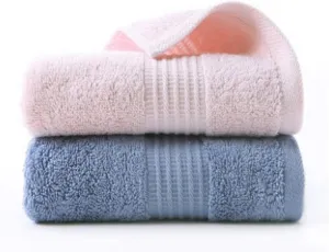 2 Packs of Towels, Cotton Face Wash, Household Adult Towels, Soft Absorbent Cotton Face Wipes(E)