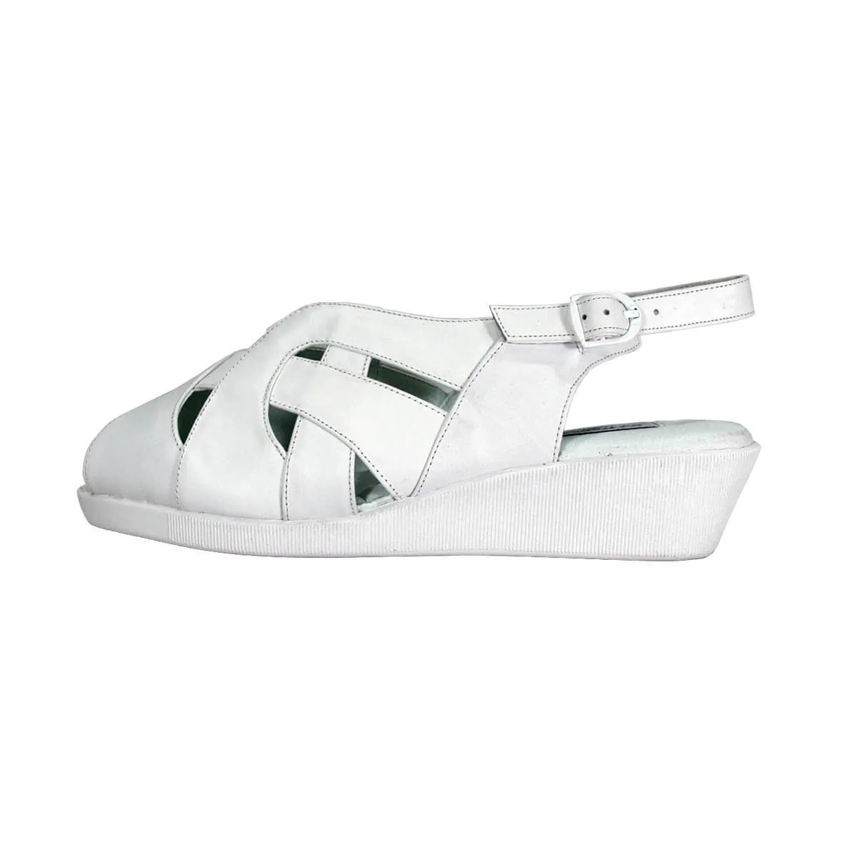 24 HOUR COMFORT Fran Women's Wide Width Leather Sandals