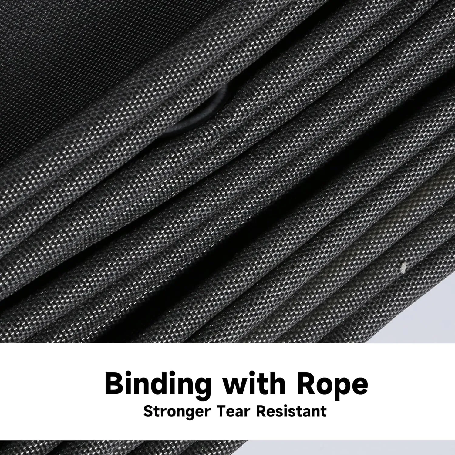8'x10' 25Mil Ultra-Heavy Duty Waterproof Organic Silicone Coating Black Canvas Tarps with Grommets&Reinforced Edges, UV Resistant Durable Canvas Tarpaulin, Cover for Pool/Boat/Tent,Full Size