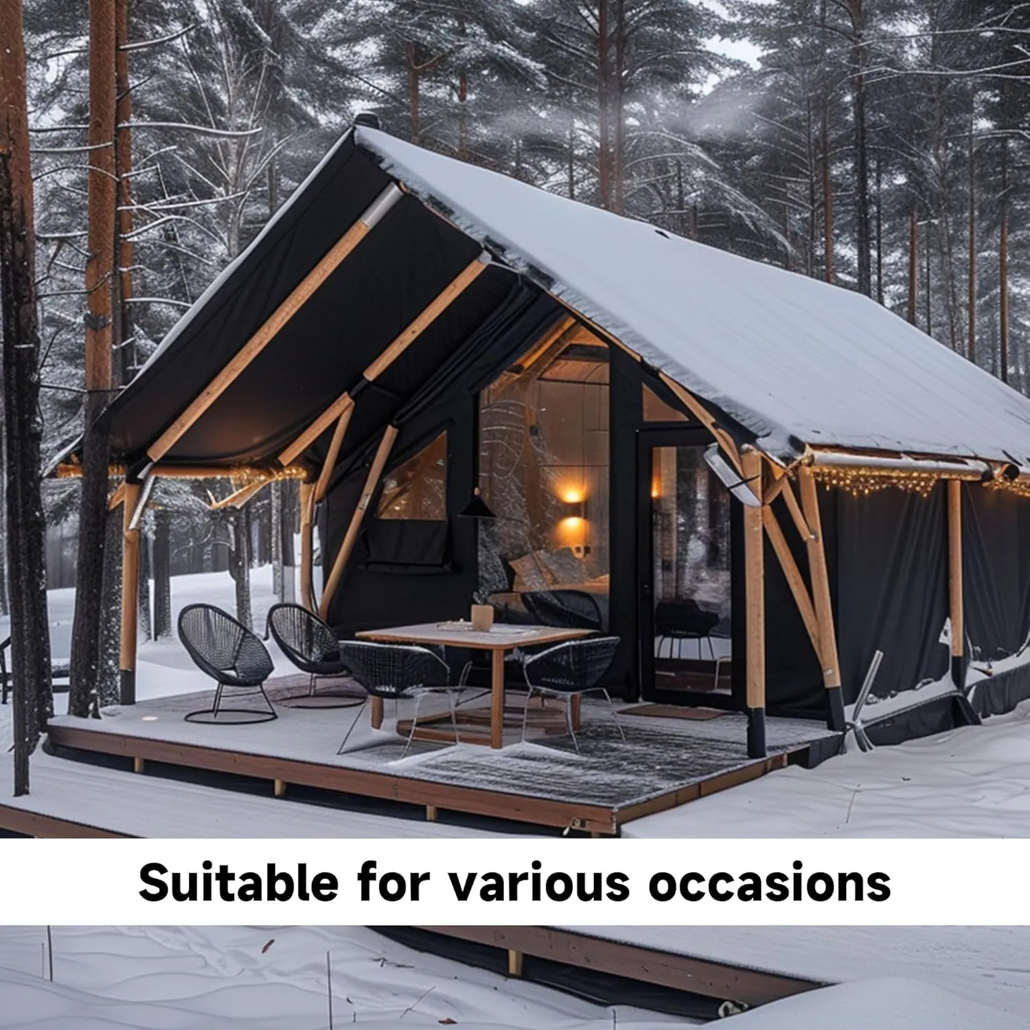 8'x10' 25Mil Ultra-Heavy Duty Waterproof Organic Silicone Coating Black Canvas Tarps with Grommets&Reinforced Edges, UV Resistant Durable Canvas Tarpaulin, Cover for Pool/Boat/Tent,Full Size