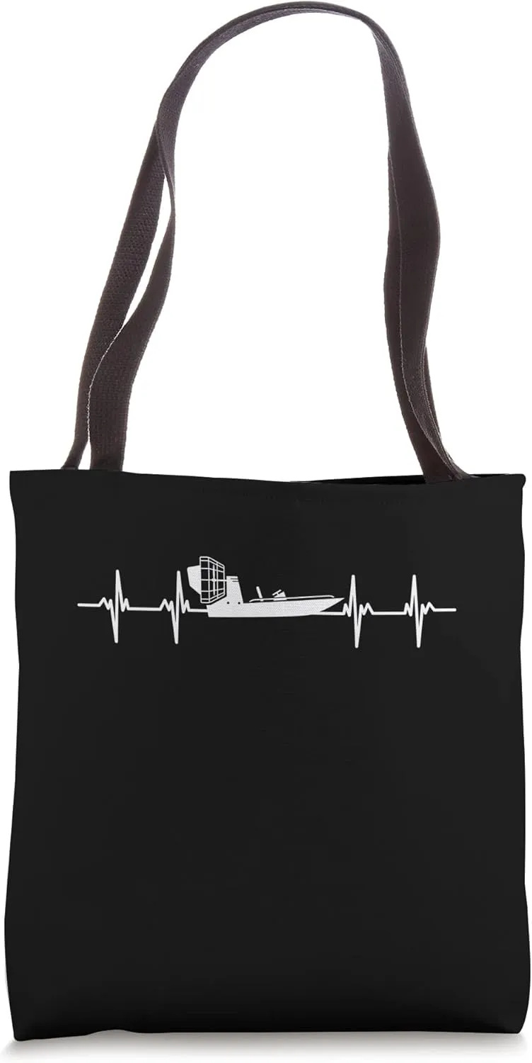 Airboat Swamp Hydroplane Fanboat Airboating Hover Boat Tote Bag