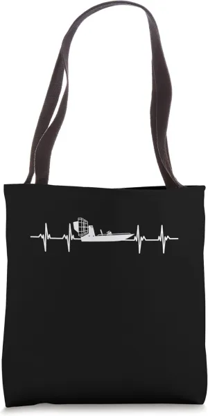 Airboat Swamp Hydroplane Fanboat Airboating Hover Boat Tote Bag