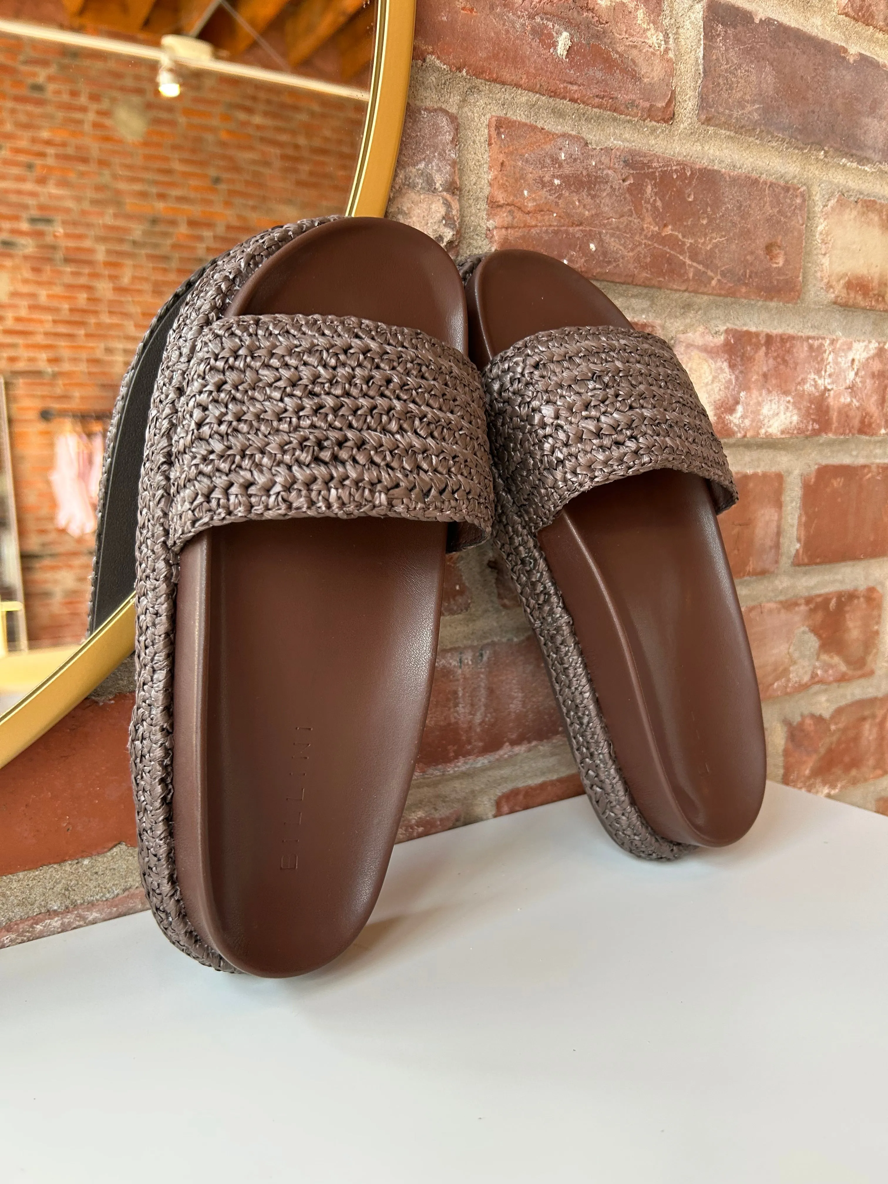 Annie Brown Woven Sandal