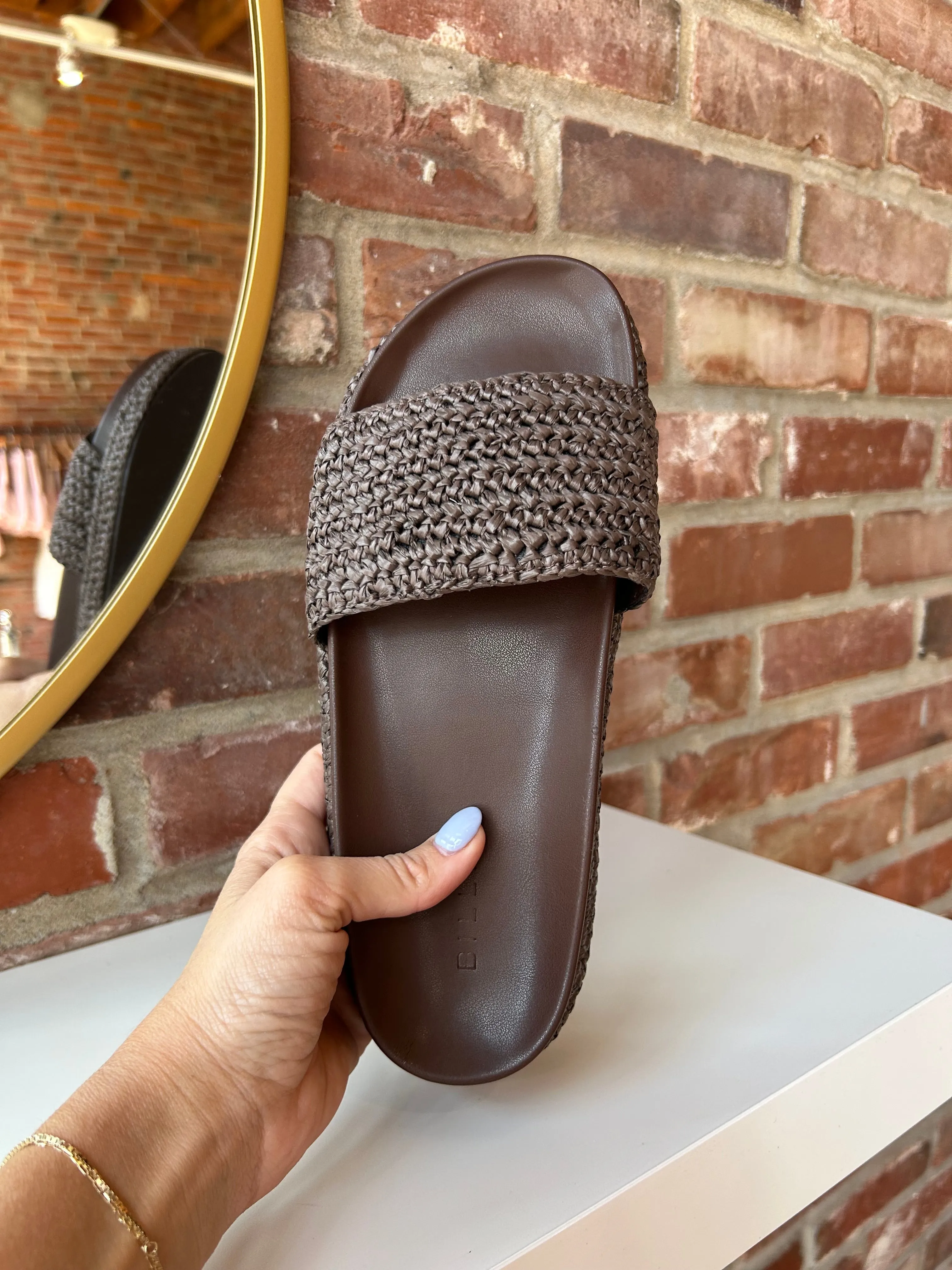 Annie Brown Woven Sandal