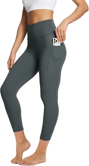 baleaf Women's Leggings with Pockets Tummy Control Workout High Waisted Athletic Running 7/8 Ultra Soft Gym Yoga Ankle Pants