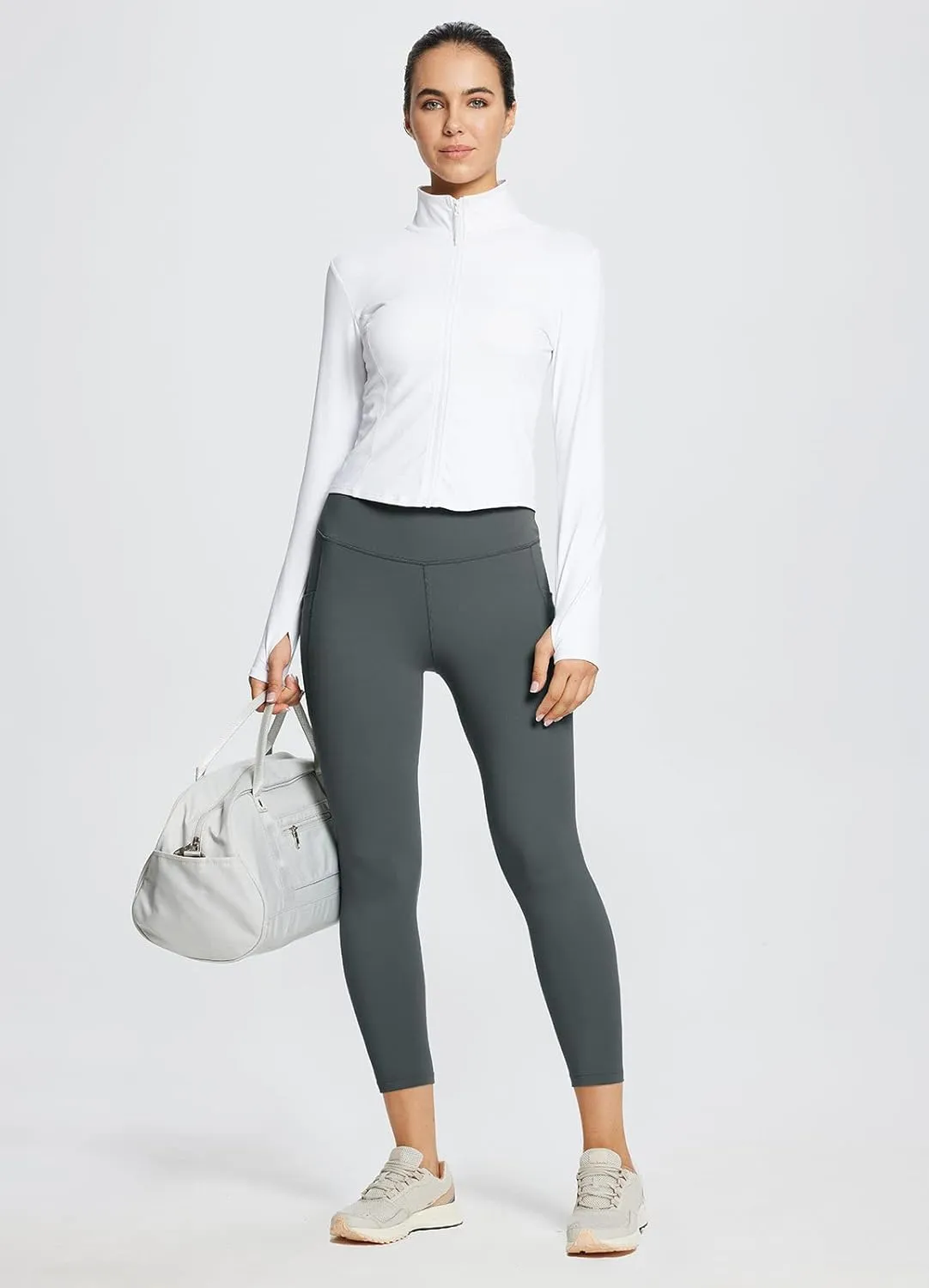 baleaf Women's Leggings with Pockets Tummy Control Workout High Waisted Athletic Running 7/8 Ultra Soft Gym Yoga Ankle Pants