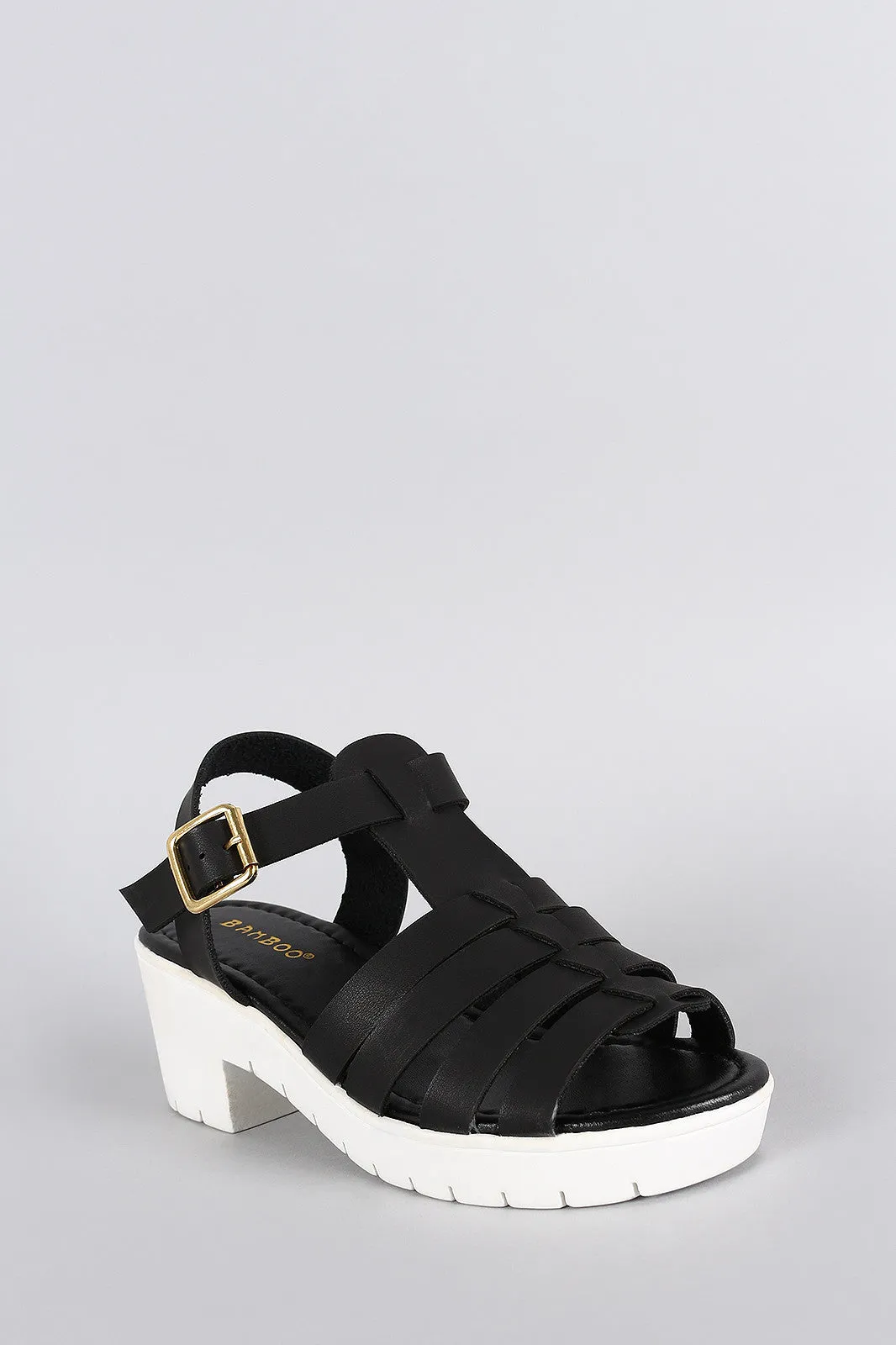 Bamboo Professional Bestseller bargain Platform Sandal Fisherman Strappy