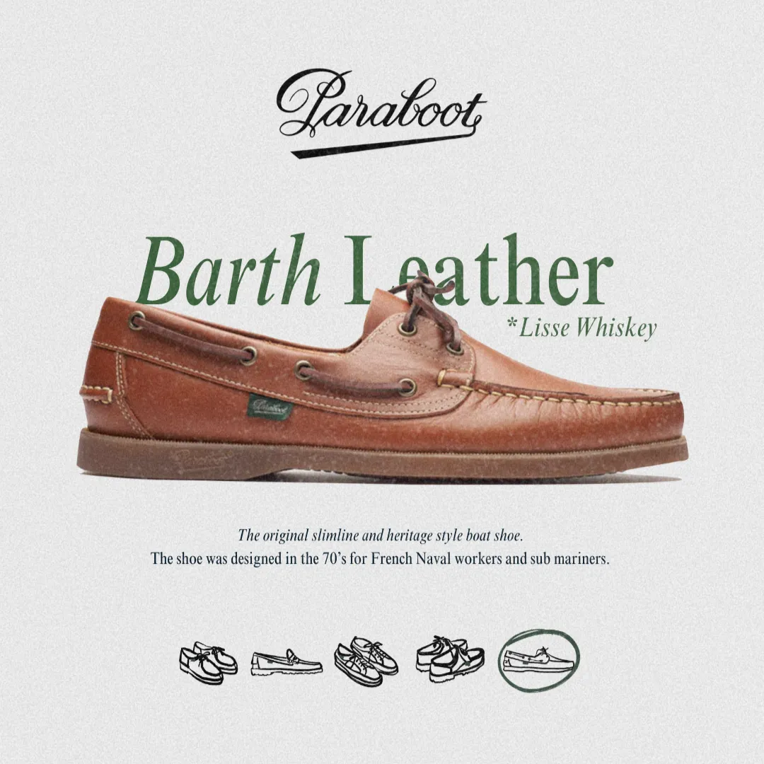 BARTH BOAT SHOE LEATHER - LISSE WHISKY