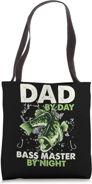 Bass Fishing Dad Fisherman Angler Fishery Bass Fishing Tote Bag