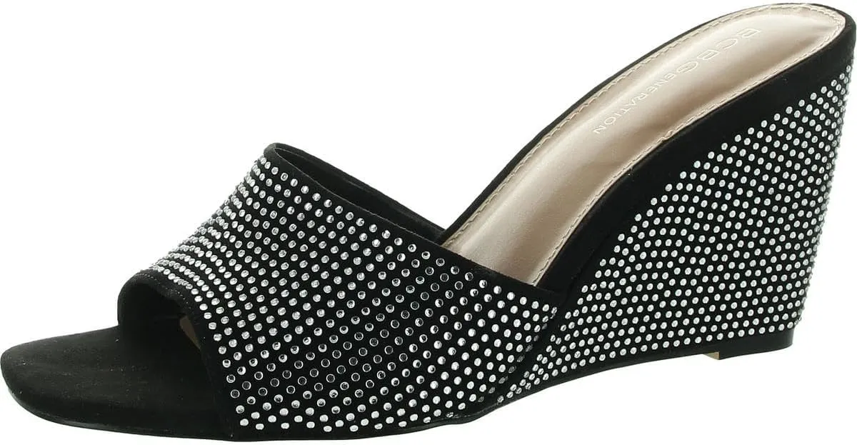 BCBGeneration Women's Glam Sliver Wedge Sandal
