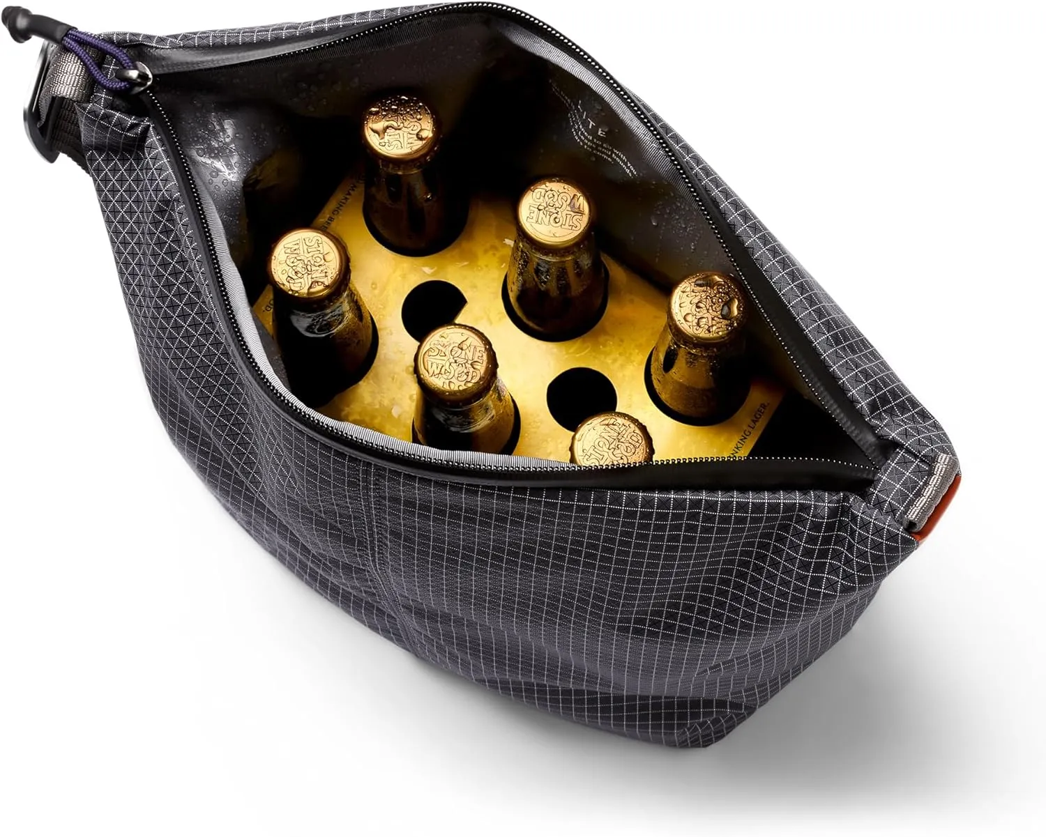 Bellroy Lite Cooler Caddy (10 liter insulated soft cooler bag with waterproof lining, built-in bottle opener, folds away flat when empty) - ArcadeGray