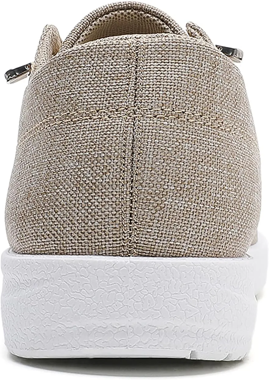 Betrue Lightweight Boat Shoes for Women, Womens Casual Loafers, Womens Slip On Deck Shoes, Breathable Canvas Sneakers for Women