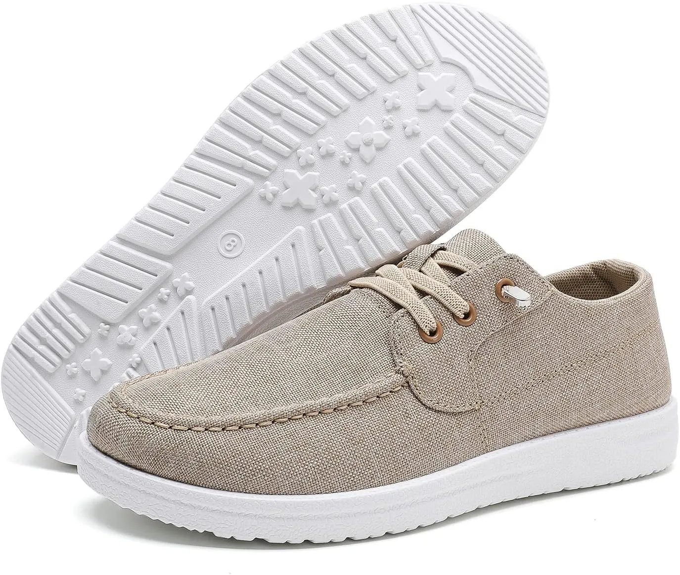 Betrue Lightweight Boat Shoes for Women, Womens Casual Loafers, Womens Slip On Deck Shoes, Breathable Canvas Sneakers for Women