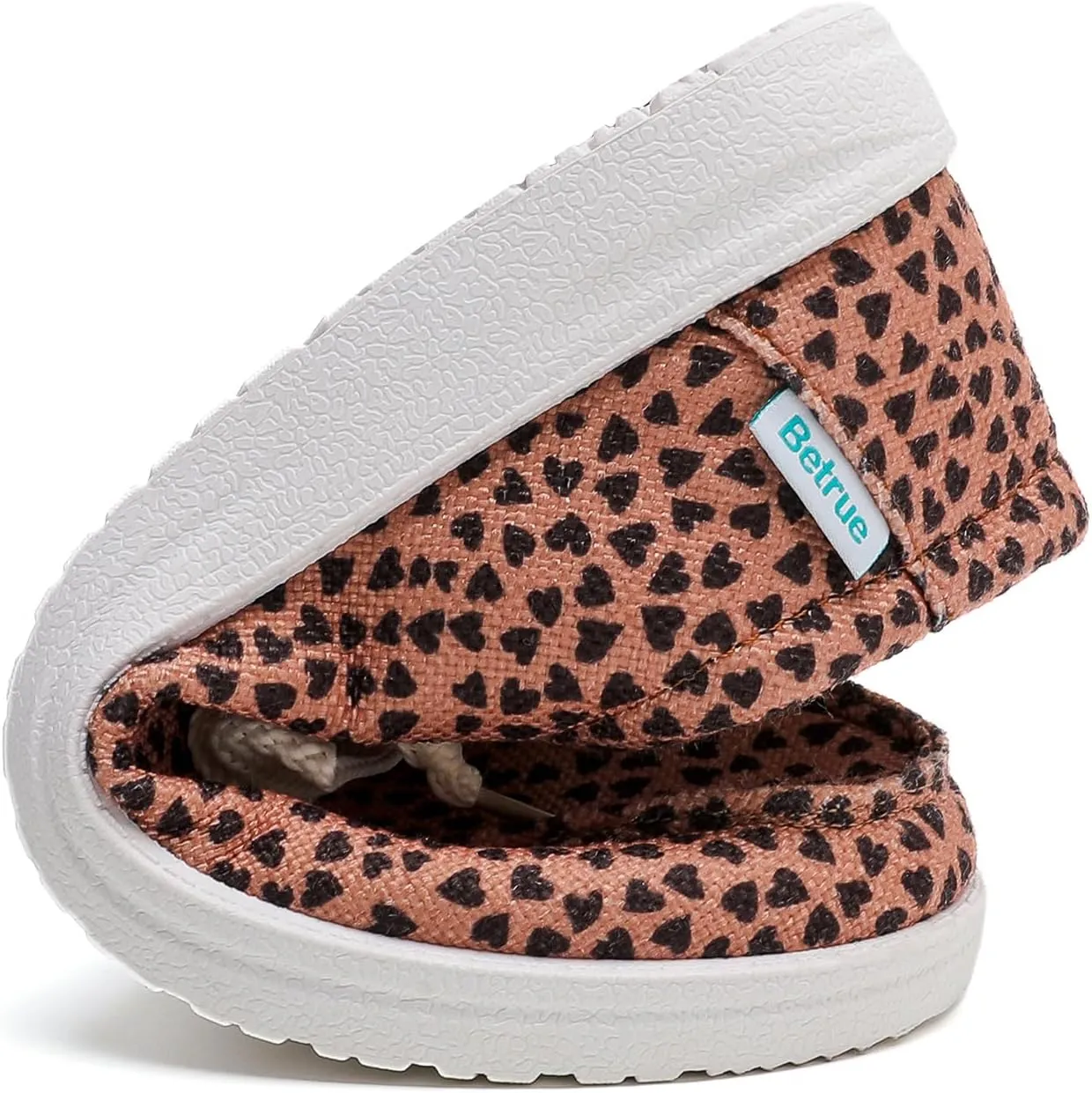 Betrue Women's Lightweight Boat Shoes, Casual Loafers, Slip On Deck Shoes, Breathable Canvas Sneakers