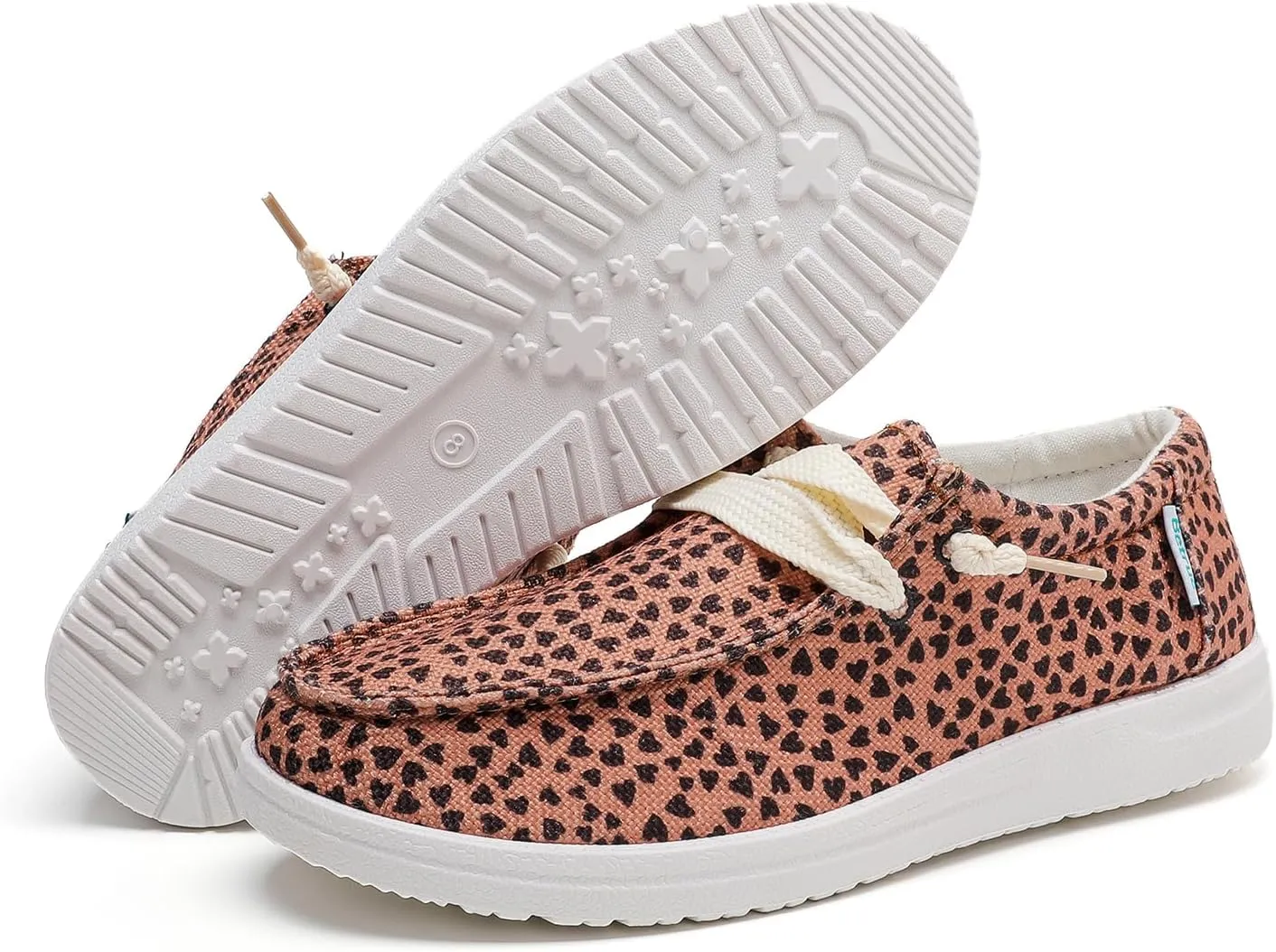 Betrue Women's Lightweight Boat Shoes, Casual Loafers, Slip On Deck Shoes, Breathable Canvas Sneakers