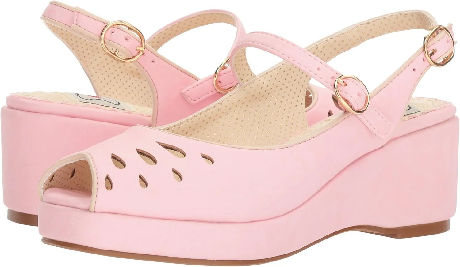 Bettie Page Women's Bp242-faye Wedge Sandal
