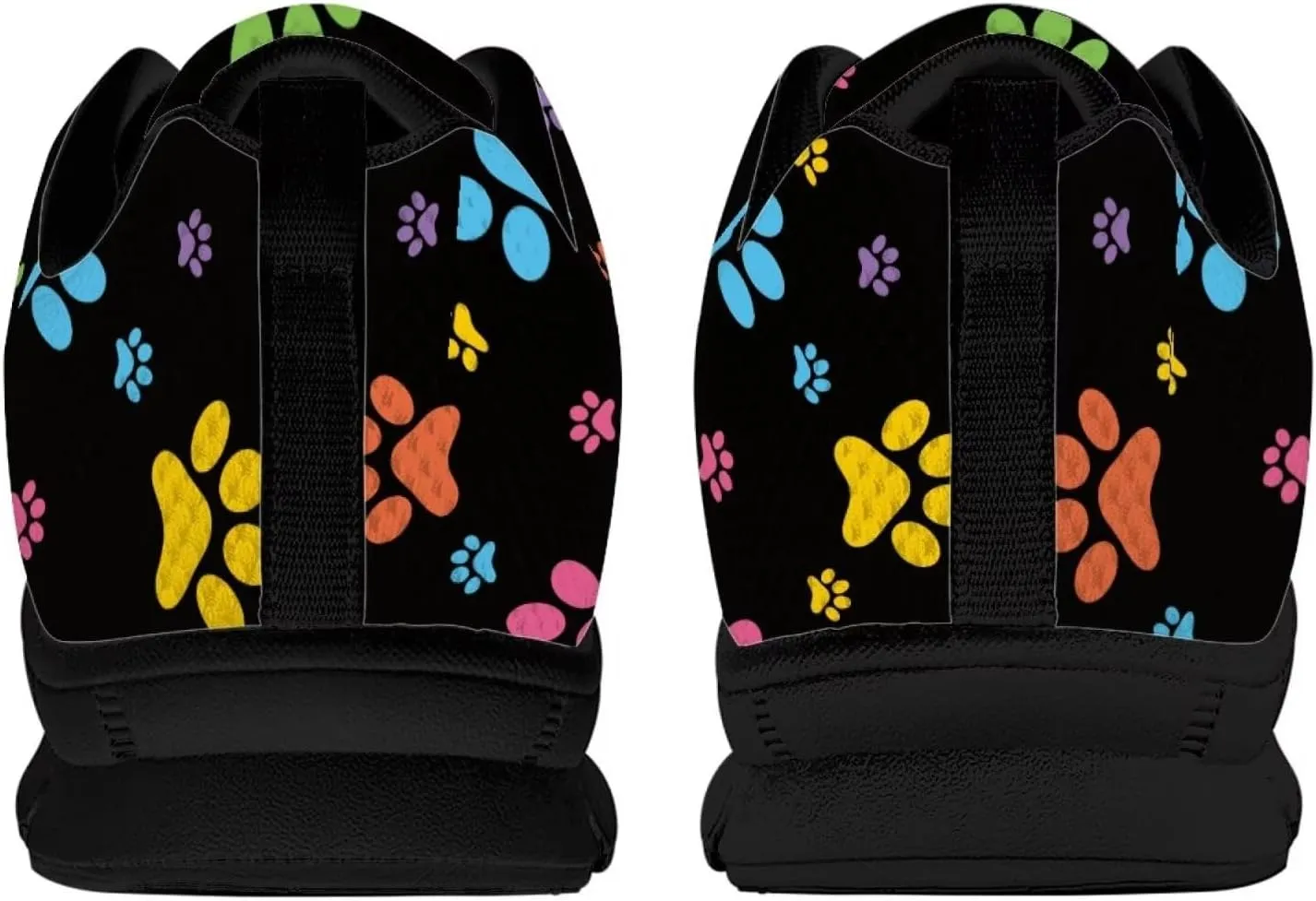 Bigcardesigns Womens Lightweight Athletic Fashion Sneaker Jogging Running Sports Shoes Colorful Floral Design