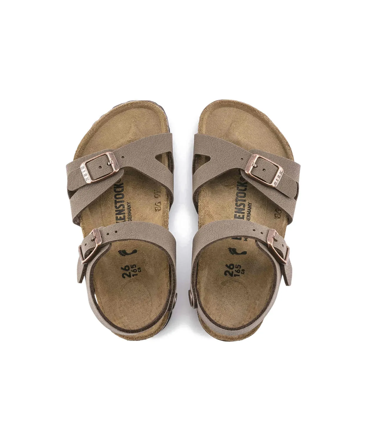 Birkenstock Kids Rio BirkiBuc Mocca Sandals