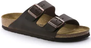 Birkenstock Unisex Adults Arizona Cut Out Oiled Leather Open Toe Sandals - Habana - USW6/M4/EU37