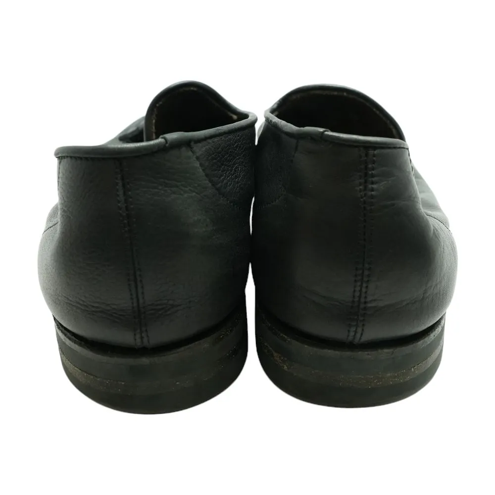 Black Leather Loafer Shoes