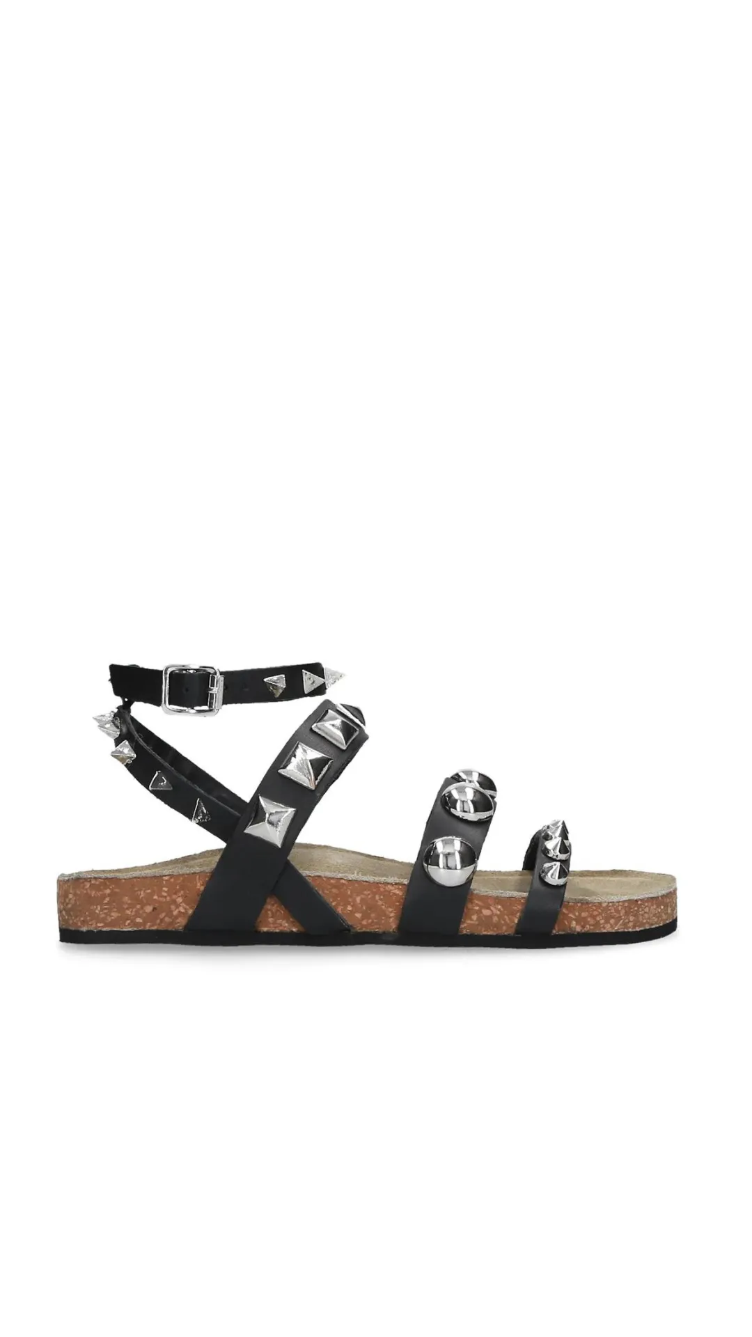 Black Studded Sandal