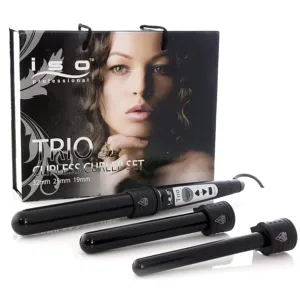 Black Trio Curling Iron, 3 Barrels