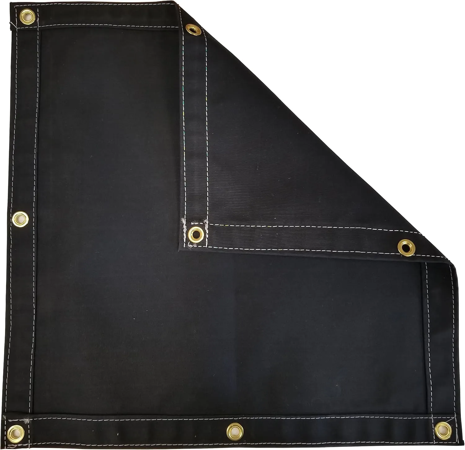Black Workhorse Polyester Canvas Tarp 4 Ft. x 5 Ft. - 14.5 Oz.