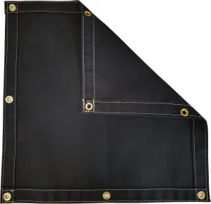 Black Workhorse Polyester Canvas Tarp 4 Ft. x 5 Ft. - 14.5 Oz.