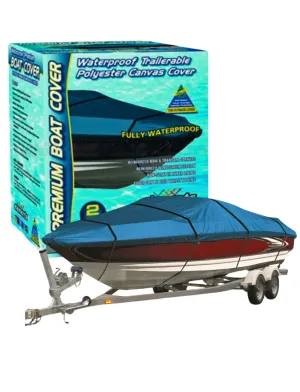 Boat Cover Canvas fits 4.3m - 4.8m