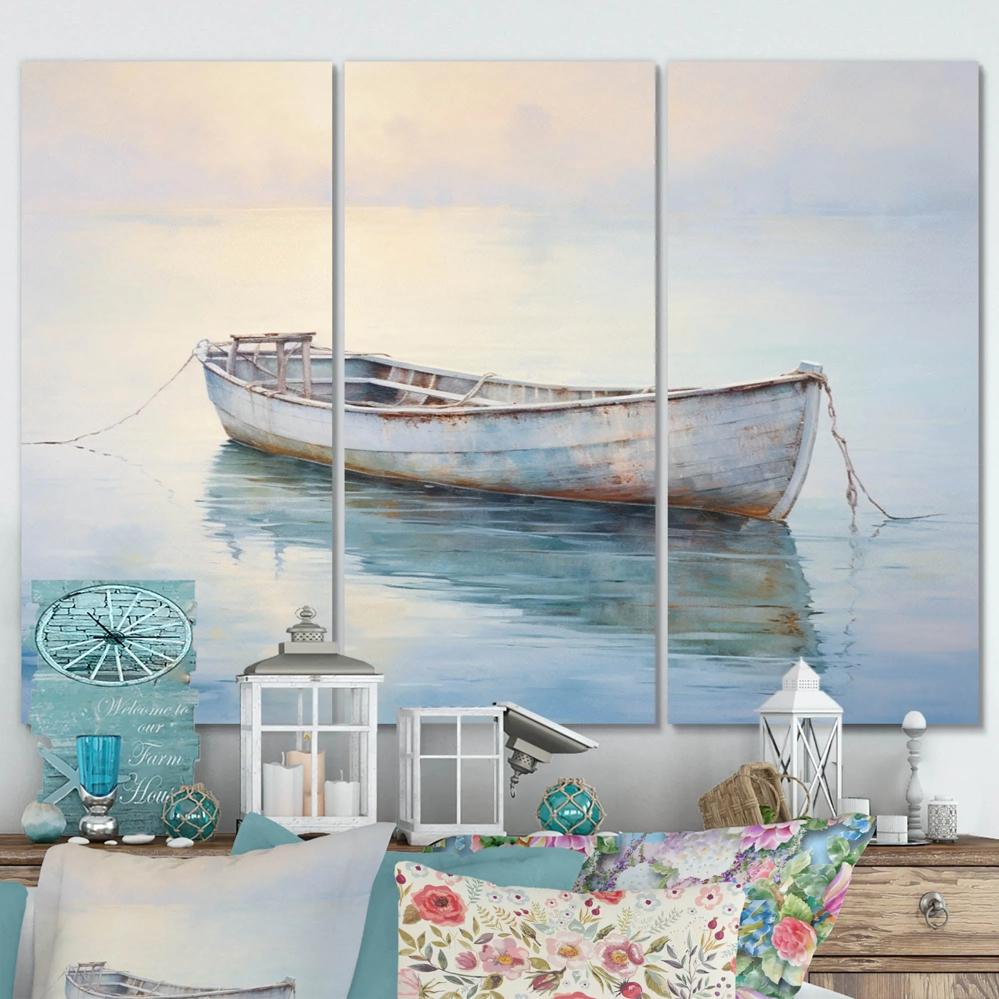 Boat Ethereal Waters I - Multi-Panels