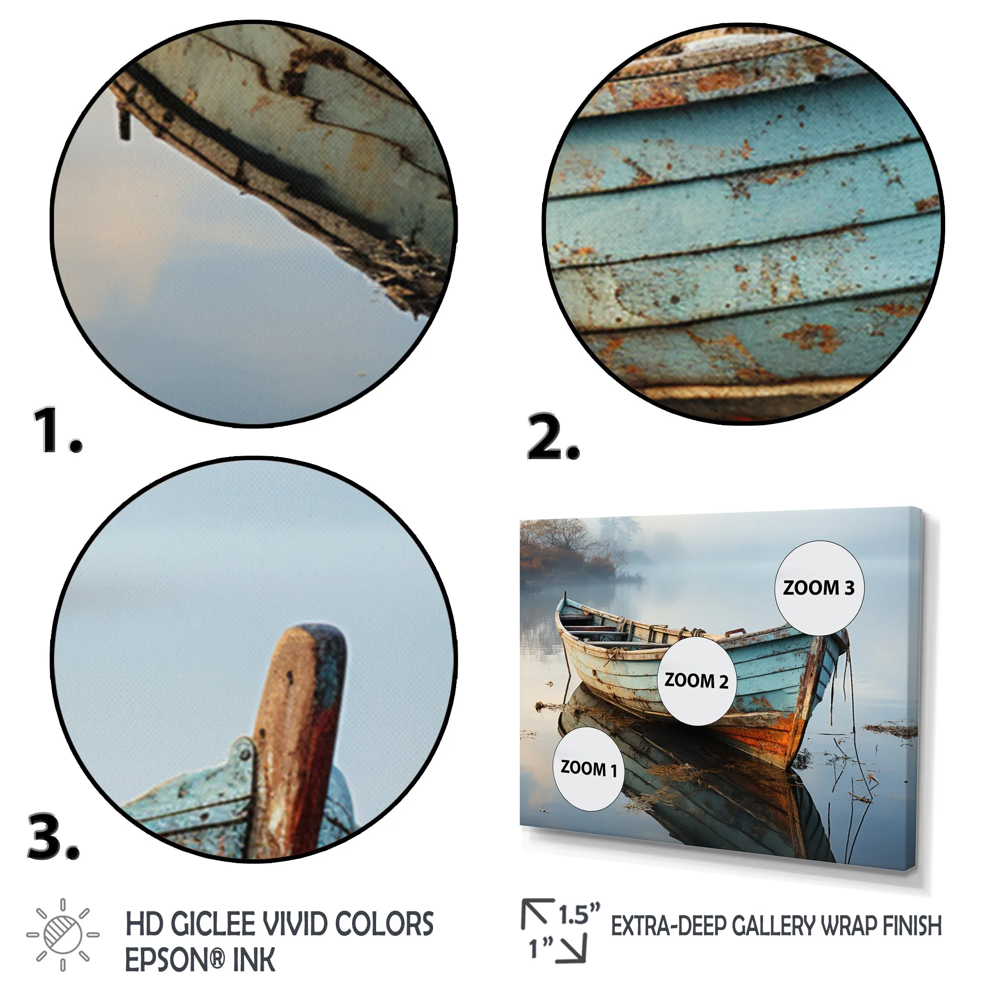 Boat Serene Waterscapes I - Multi-Panels
