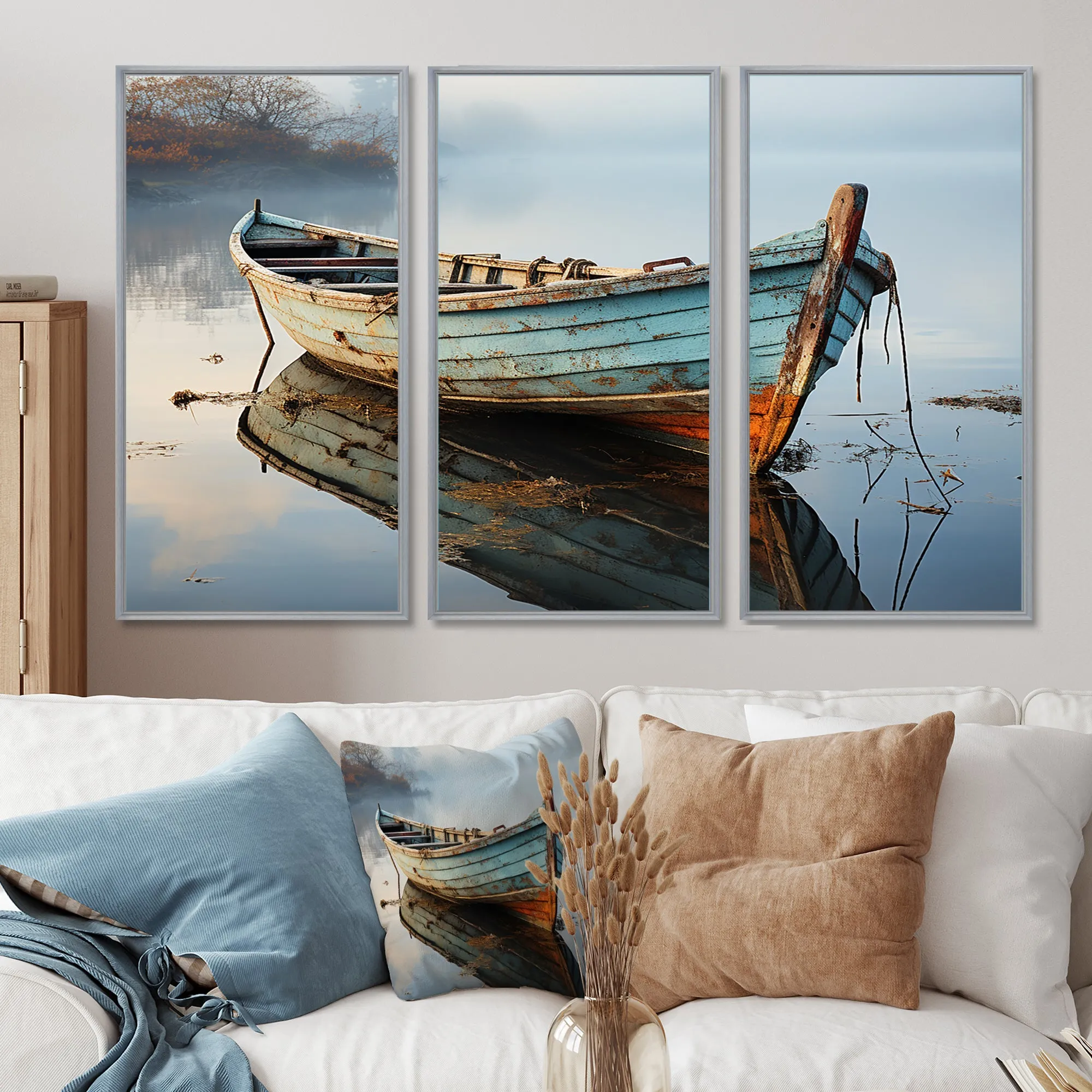 Boat Serene Waterscapes I - Multi-Panels