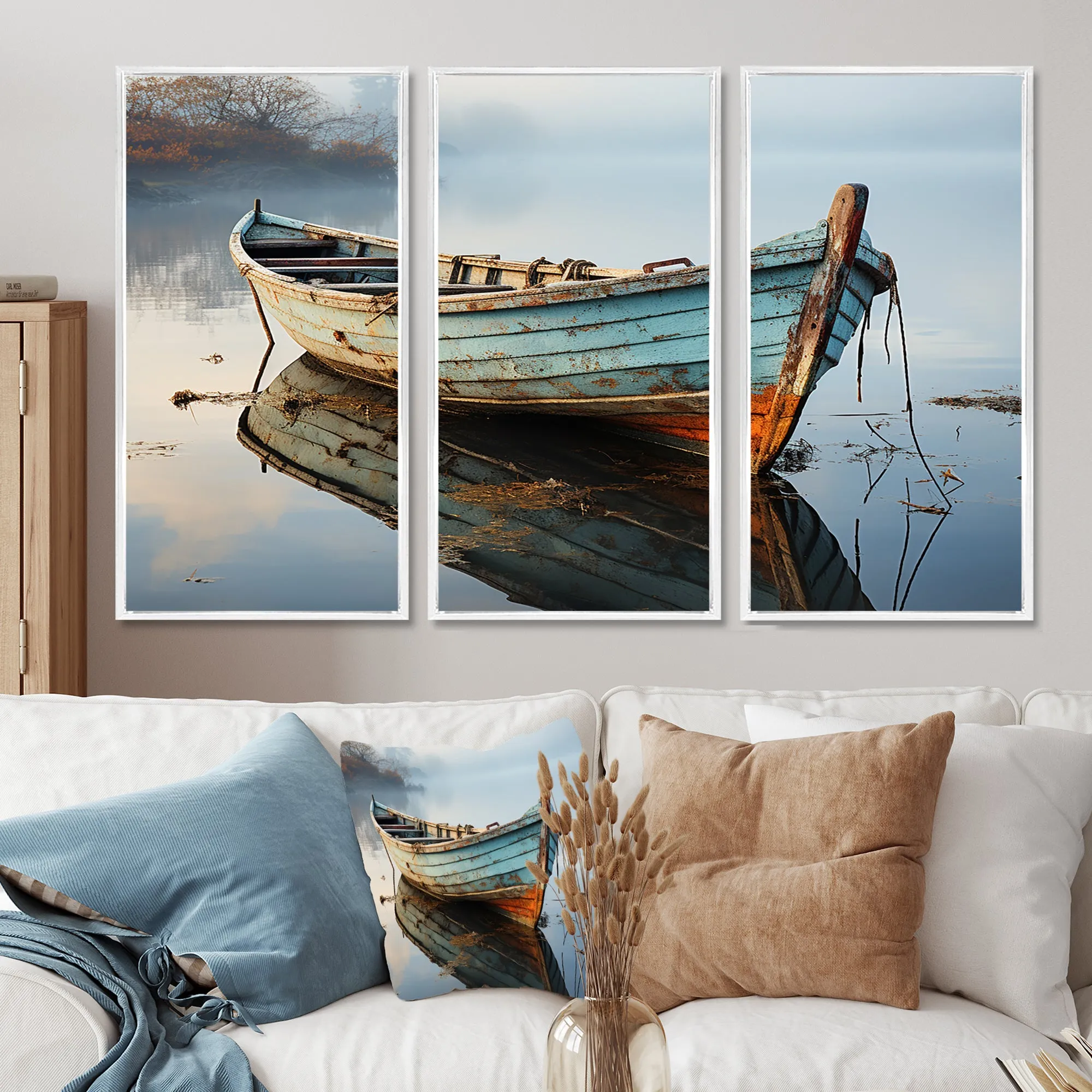 Boat Serene Waterscapes I - Multi-Panels