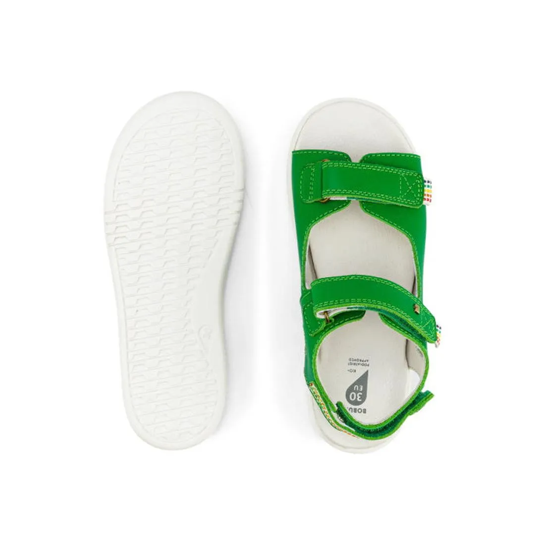 Bobux Kid   Plus Rise Open Toe Sandal Emerald Green 839104 Clearance