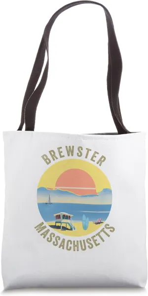 Brewster Souvenir Apparel - Retro Vintage Brewster Tote Bag