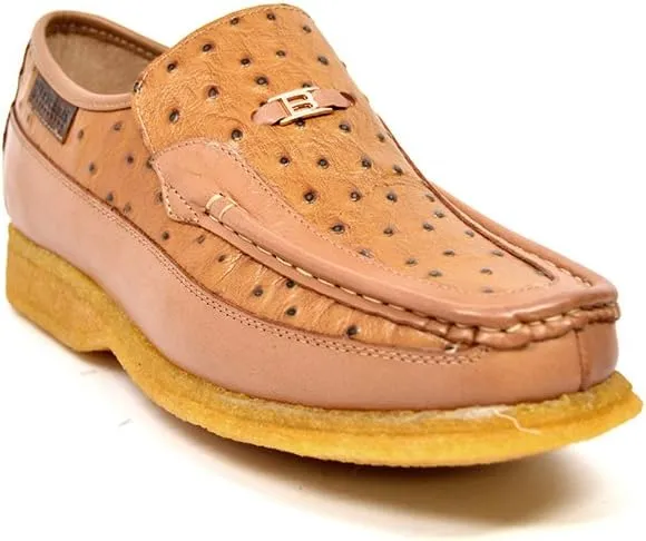 British Collection Harlem Ostrich & Leather Men Shoes