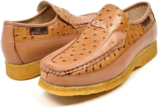 British Collection Harlem Ostrich & Leather Men Shoes
