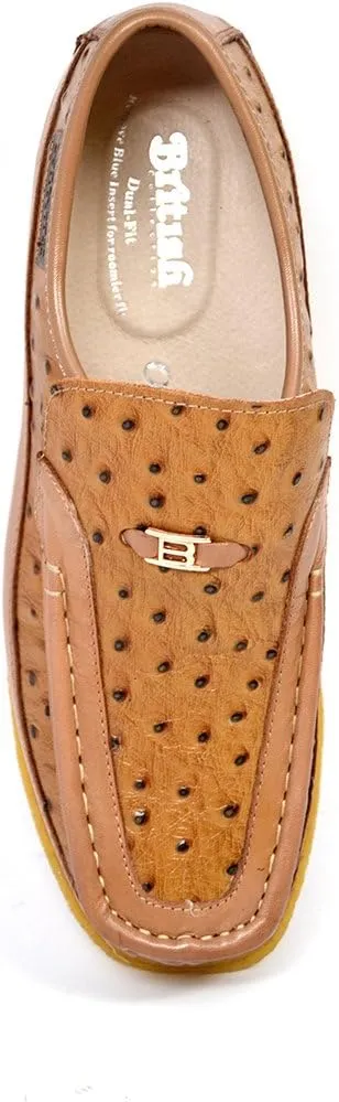 British Collection Harlem Ostrich & Leather Men Shoes