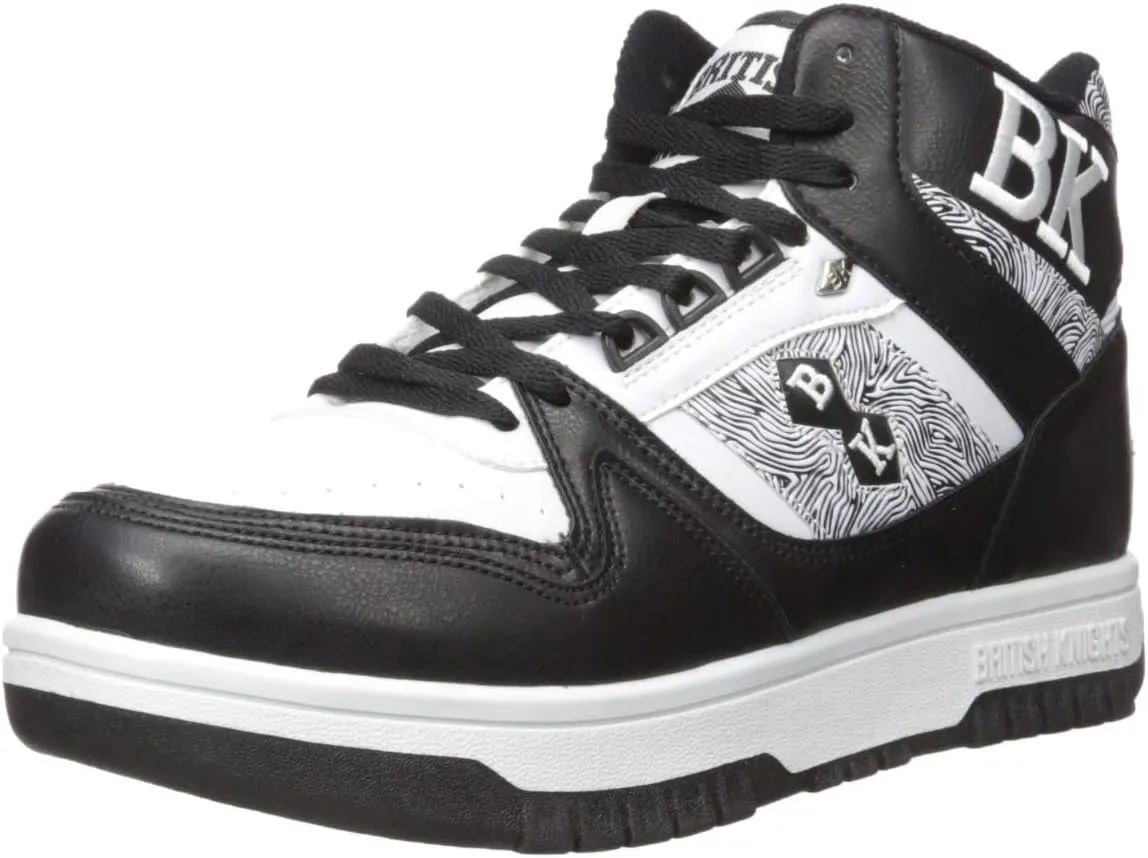 British Knights mens Kings Sl Sneaker, White/Black, 8.5 US
