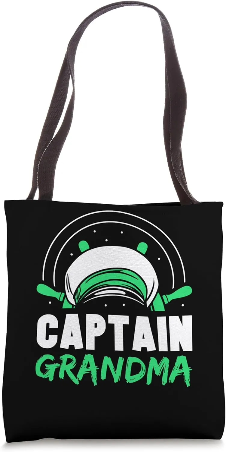 Captain Grandma Boat Ship Skipper Yacht Grandmother Nan Tote Bag