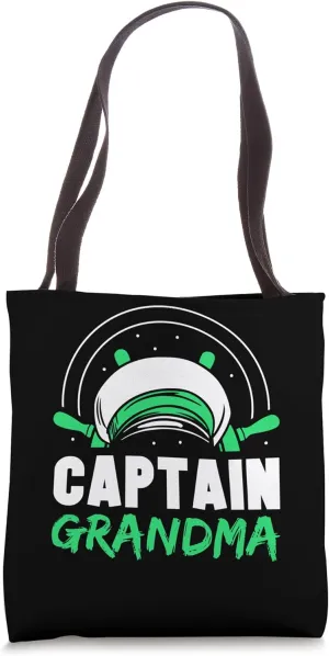 Captain Grandma Boat Ship Skipper Yacht Grandmother Nan Tote Bag