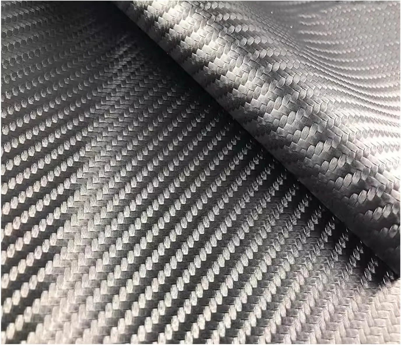 Carbon Fibre Couch Repair Patch Self-Adhesive Fabric Repair Patch for Furniture Handbag Sofa Car Seats Black(7.8x55.1in)