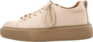 Ca'Shott A/S Women's Casida Lace Shoe Leather Vegetable Tanned Sneaker, Natural, 6 UK