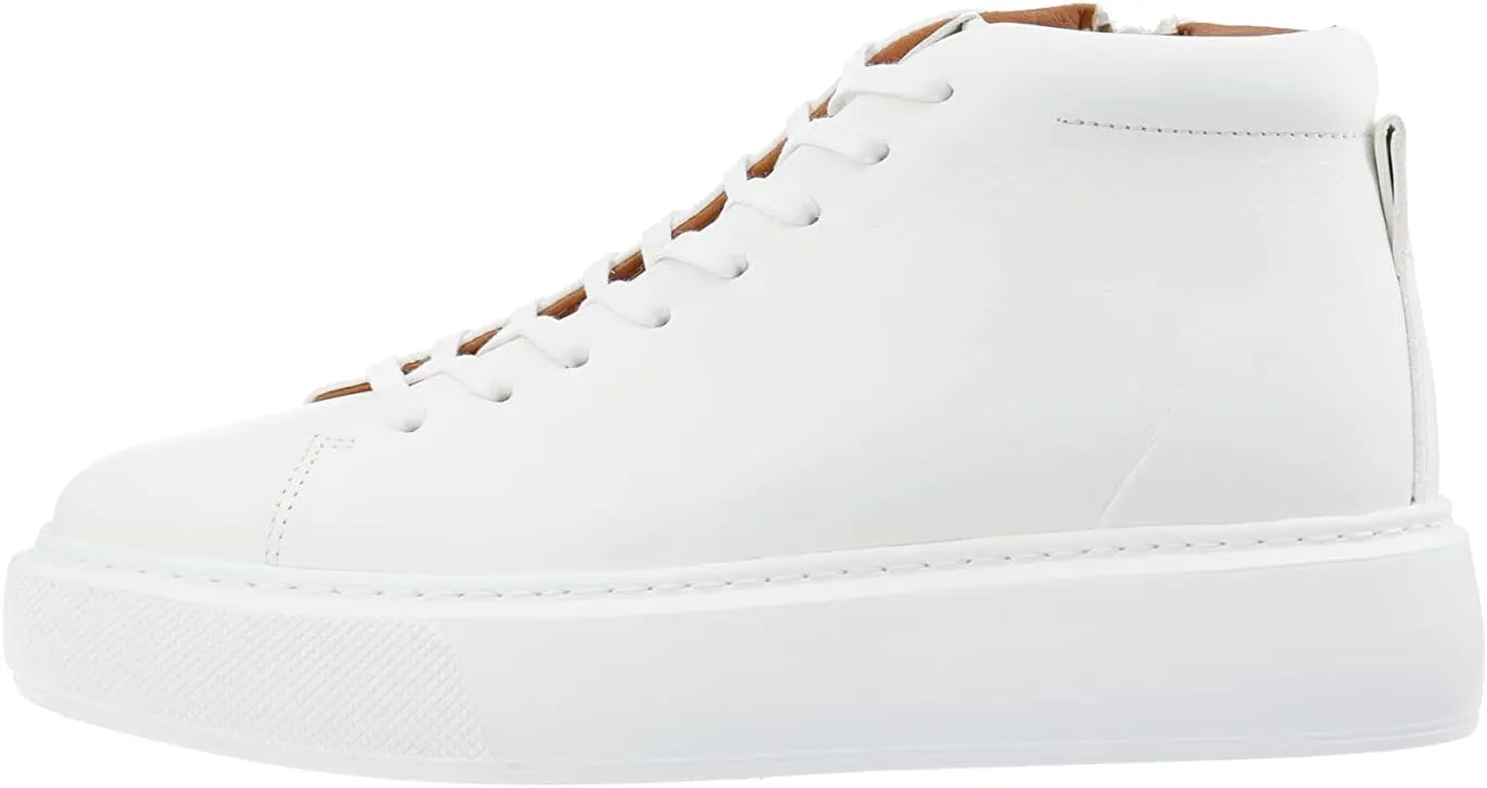 Ca'Shott A/S Women's Casida Lace Shoe Leather Vegetable Tanned Sneaker, White, 8 UK