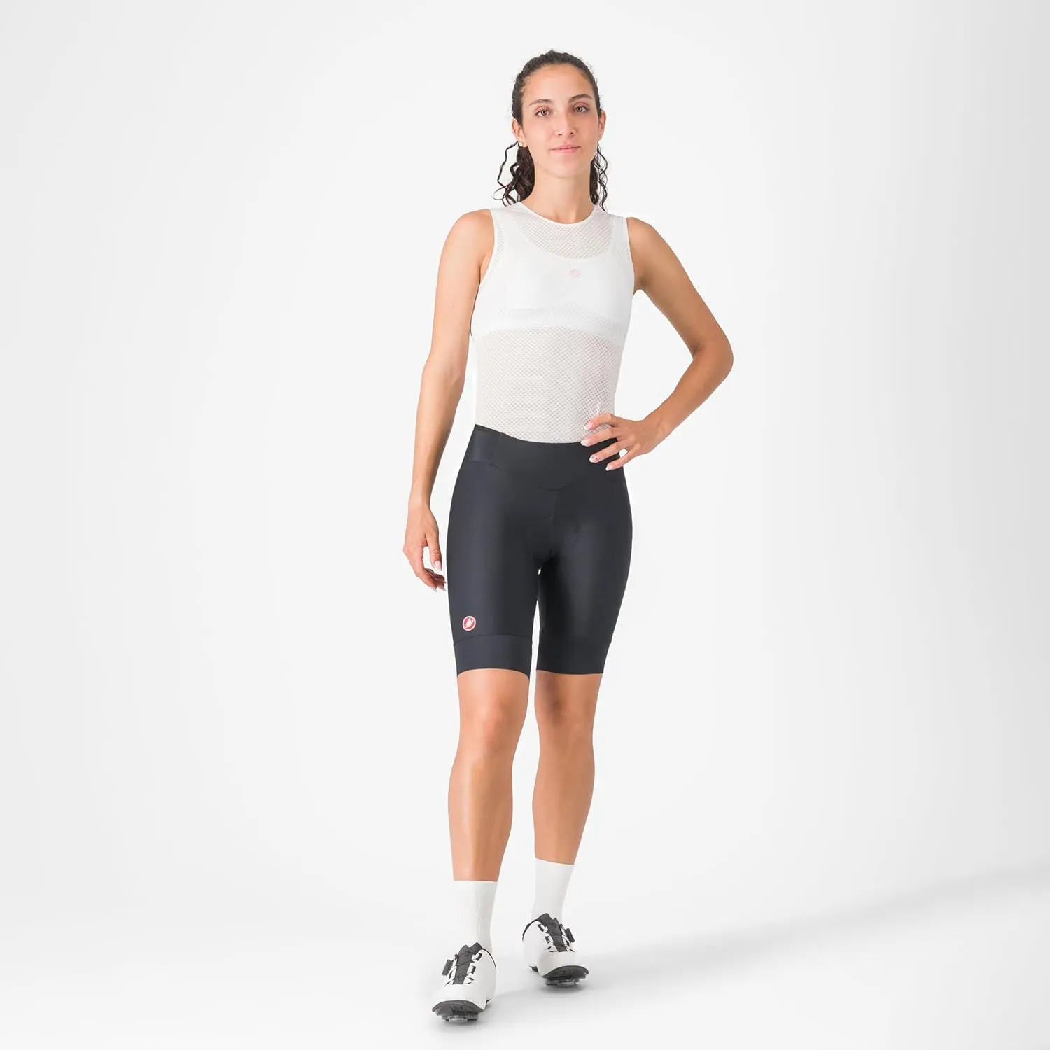 CASTELLI Women’s Prima 2 Short, Endurance Shorts for Road and Gravel Biking with Seat Pad & High-Visibility Reflective Tabs