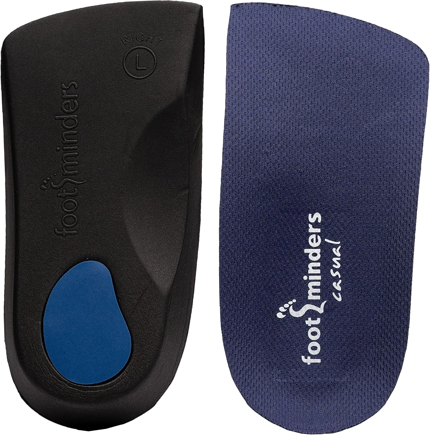 Casual Orthotic Arch Support Insoles for Dress Slip-On Shoes (Pair) (Small: Men 5½ - 7 Women 6½ - 8) - Relief for Foot Pain Due to Flat Feet/Low Arches and Plantar Fasciitis