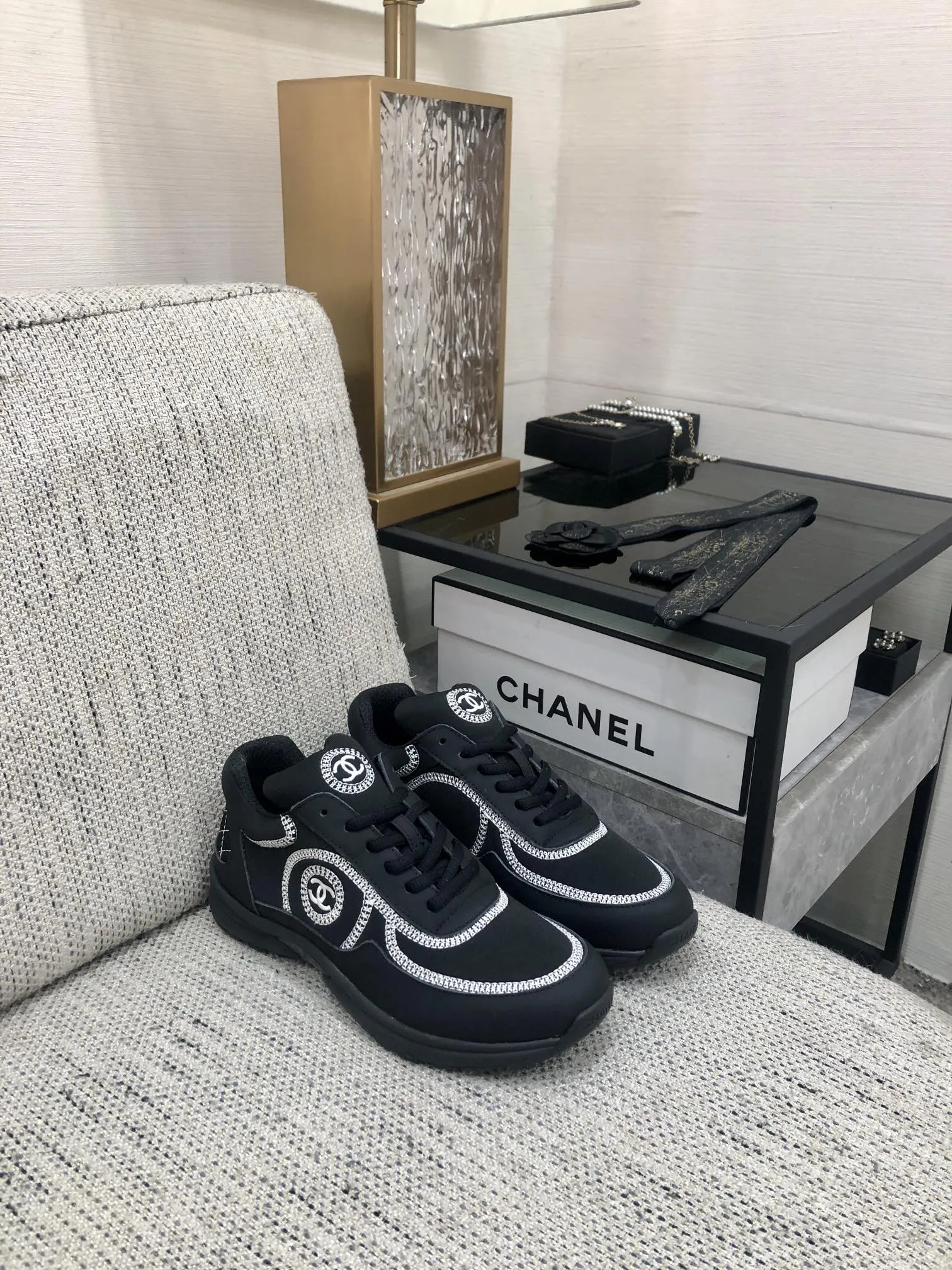CC Sneaker Black Fabric