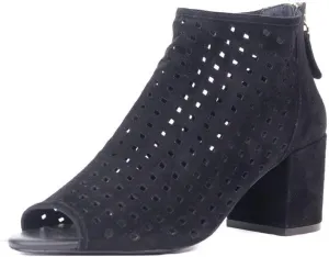 Cecelia New York Nikki Womens Bootie Laser Cut Peep Toe Open Toe Pump Ankle Boot, 8.5