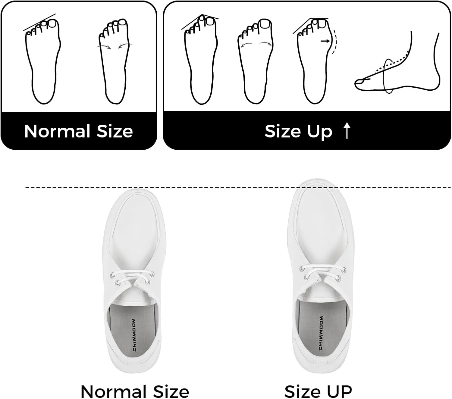CHIN·MOON Men's Slip On Loafers Walking Driving Business Casual Shoes Lace Up Canvas Footwear